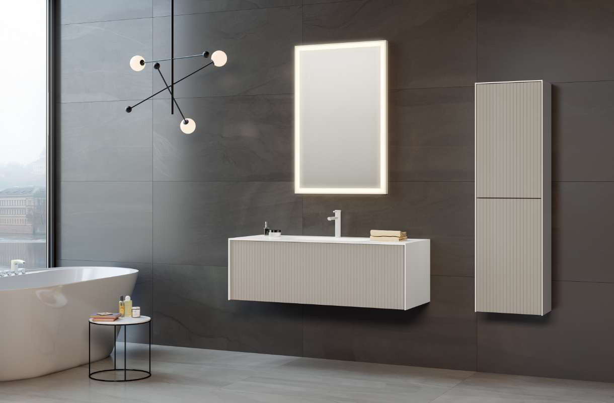 Cube 120 cm Banyo Dolabı