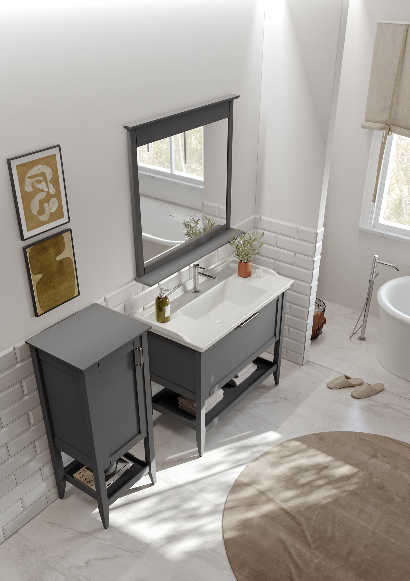 Meuble de salle de bain Bastle 105 cm