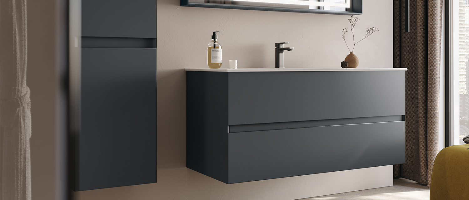 nest çekmeceli banyo dolabı