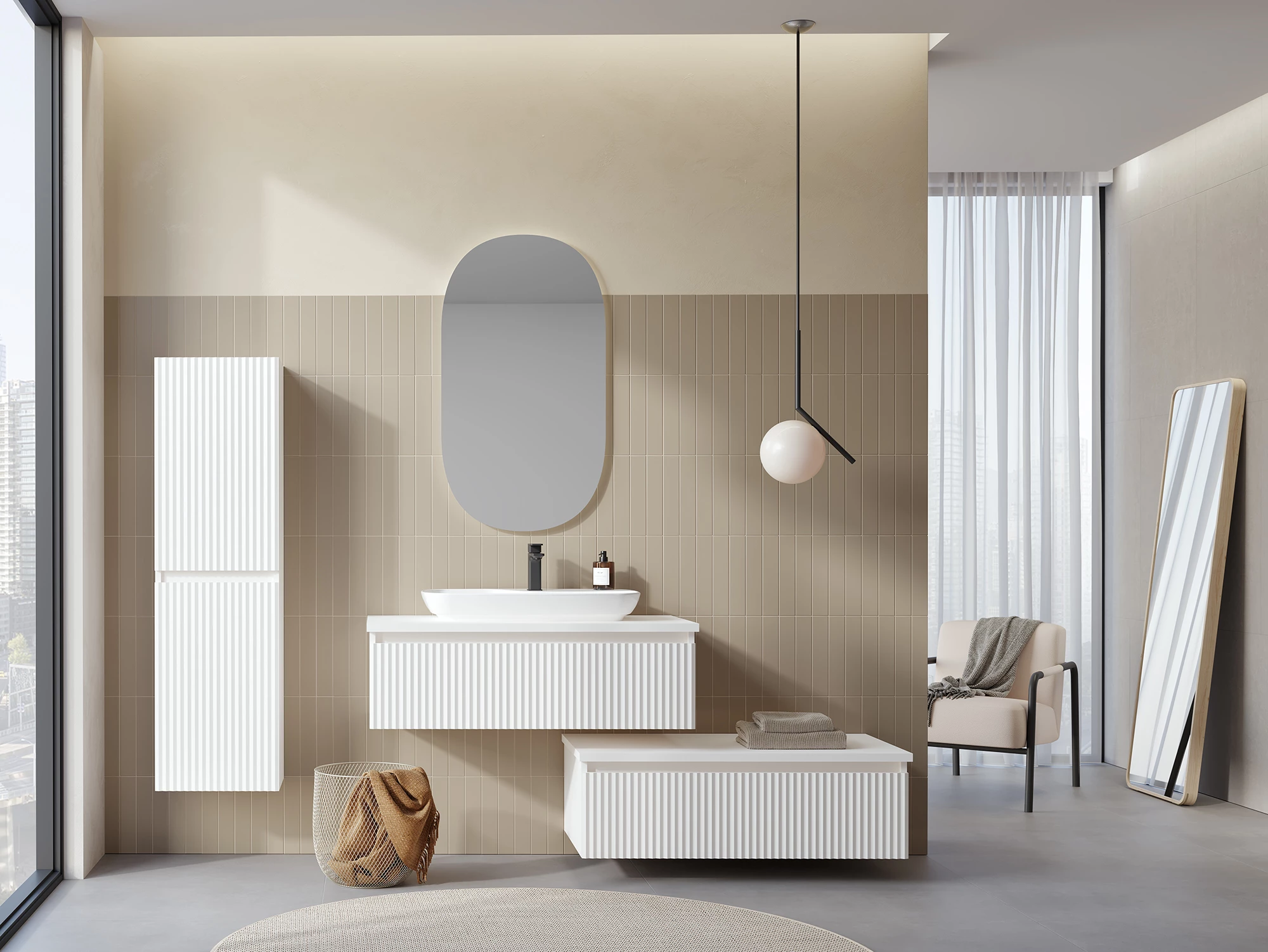 FRONT PARADISE 限定版 89/100 KOURA Lentia Çekmeceli Banyo Dolabı | Şık ve Fonksiyonel Tasarımlar